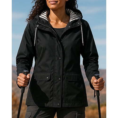 Women's Hiking Jacket rain coat Outdoor Waterproof Hiking Outfits