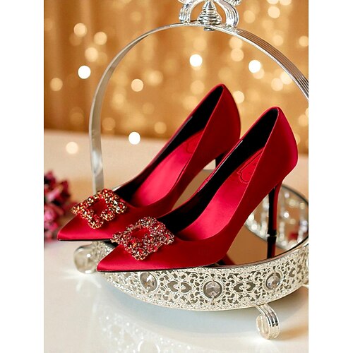 Escarpins Noirs Talon Haut Avec Strass Et Clous Dorés - Taille 39, Marque Graceland, Occasion Excellent état