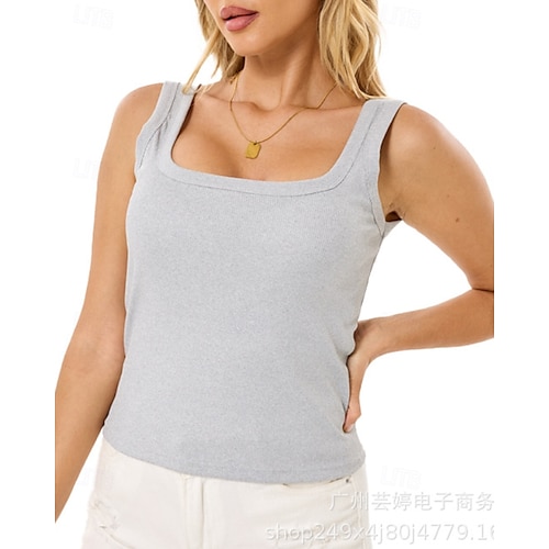  Femmes Jarretière Dos nuNightwearCoton Tenue quotidienne Sortir Week-end Couleur Unie Occasionnel Noir Blanche Rouge Vert Gris Été