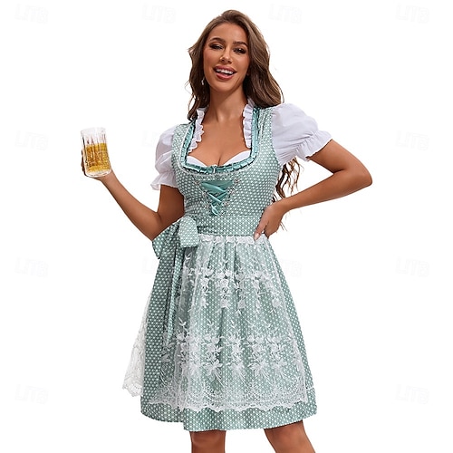 green oktoberfest dress Winter Dirndl - Plus Size Dirndl