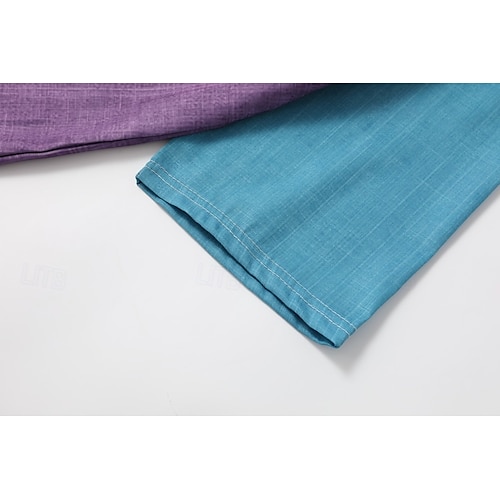  Pentru femei Bluză occidentală Cămașă Boho Bluză Floare Modern Boho Manșon scurt În V Topuri obișnuite Zilnic Ieșire Imprimeu Mov Vară