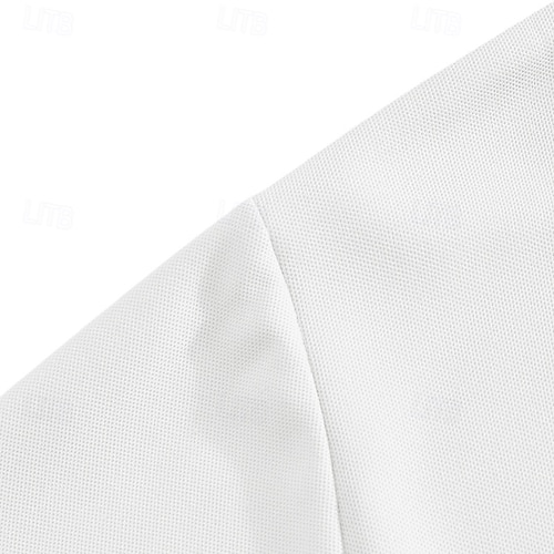  Per uomo Maglia da golf Polo Piqué Affari Casuale Colletto Polo a Coste Manica Corta Moda Essenziale Tinta unica Bottoni Estate Primavera & Autunno Vestibilità regolare Nero Rosa Bianco Giallo Verde