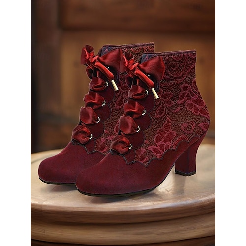  női viktoriánus fűzős bokacsizma - zöld velúr magas sarkú csizma vintage és steampunk jelmezekhez