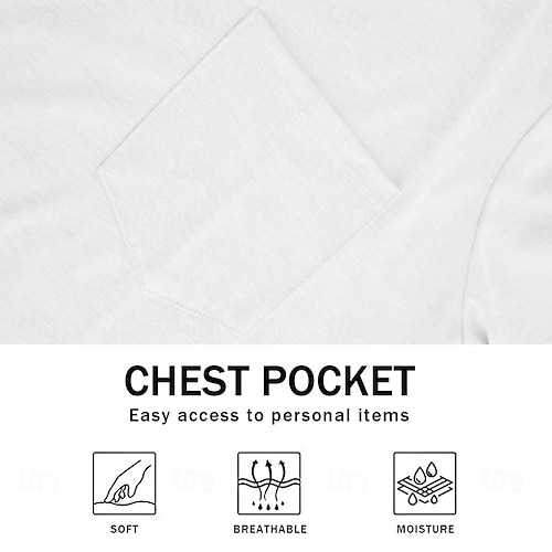  Per uomo Geometrico Etnico Maglia Henley Maglietta Manica Lunga Etnico Casuale Estate Primavera Autunno azzurro cielo Nero Verde Blu marino Henley Maglietta Henley