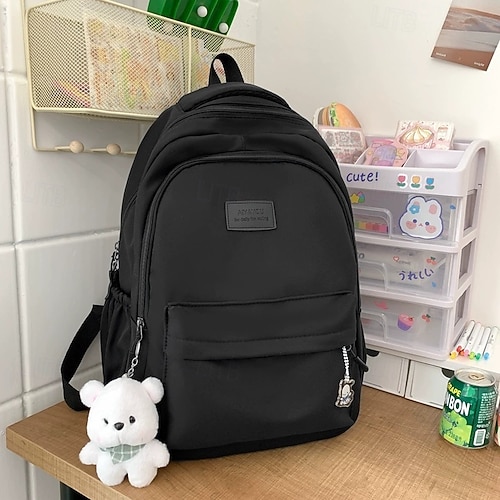 Light Green Backpack with Bear Keychain Custom Teddy Bear Keychain - Promotional Giveaway | Crestline main image 4
