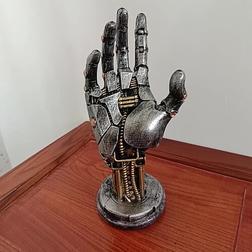 sculpture de main robotique moderne générique pour affichage de jeux