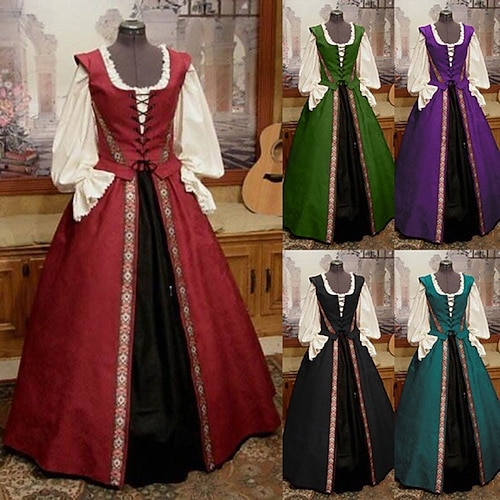 Lady Outlander Plus Size Retro Vintage Medieval Cocktail Dress Vintage  Dress Dress Blouse / Shirt Masquerade Prom Dress Women's Adults' Costume  Vintage Cosplay Party Halloween Long Sleeve Blouse / # 2026 - $68.99