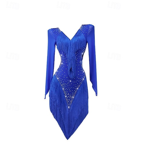 Latin Dance Dress Women's Performance Salsa Dance Tassel Dress Long Sleeve Rumba Samba Chacha Party Stage Dancewear Clothes 2026 - AU $394.69 Latin Dance Dress Women's Performance Salsa Dance Tassel Dress Long Sleeve Rumba Samba Chacha Party Stage Dancewear Clothes 2026 - AU $394.69