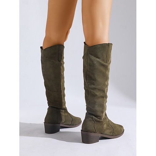 Olive Green Boots Woman