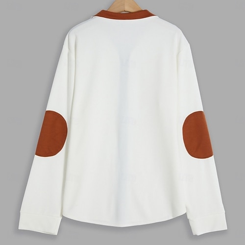  Per uomo Maglietta Giacca di pelle Maglietta a Maglia Waffle Camicia a Maniche Lunghe Manica Lunga Colletto Mao Autunno Primavera & Autunno Blocco di colori Moda Designer Essenziale Con zip Patchwork