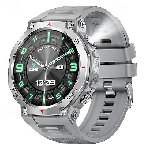 2025 neue Smartwatch mit Taschenlampe/UV-Licht, atm wasserdicht