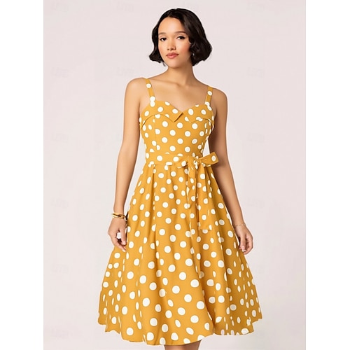 open lace back dress 1950s Pink Ladies Grease Retro Sock Hop Jukebox Bowling Party Printed main image 1