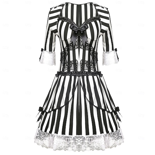  Beetlejuice Zombie Šaty Krásné šaty Horor Sexy kostým Filmové kostýmy for Dámské Dospělí předvečer Všech svatých Karneval Výkon Párty