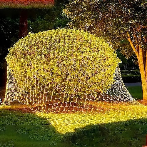 LED Feen-Netz-Lichterkette 1.5M*1.5M /1.5M*4.5M /3M*3M 6M*4M /8M*10M Wahl Feiertag flexible Lichterkette Bunte Beleuchtung für Hof Garten Terrasse Dekorationslichter EU US AU UK Stecker 2026