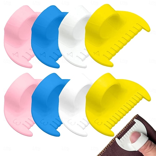  4/8 pezzi di strumento per cucire bordi e per la chiusura a scatto per principianti e anziani, strumento di assistenza per il cucito fai da te, accessorio per modelli di cucito domestico per tessuti,