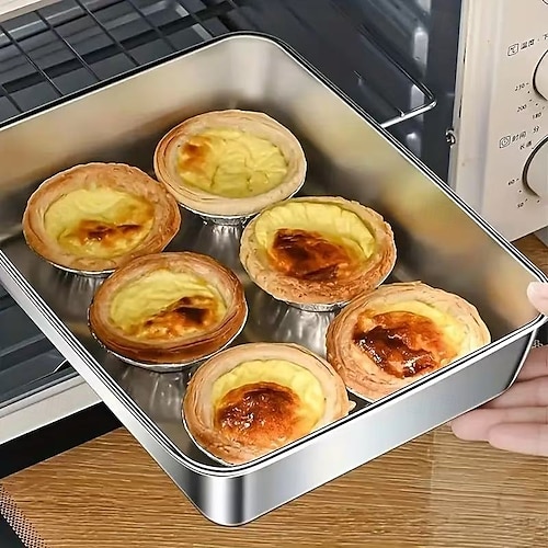  Set di 3 contenitori per alimenti in acciaio inossidabile, senza BPA, riutilizzabili, facili da pulire, design impilabile per frutta, carne, verdura, frigorifero e dispensa.