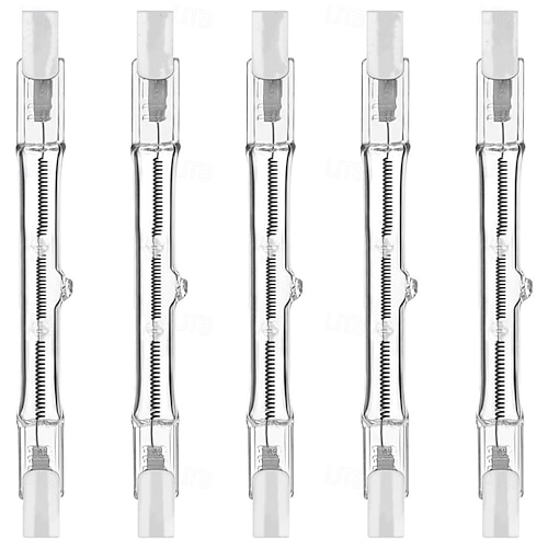 lampadine alogene r7s 100w 150w j78mm tipo lampadine t3 dimmerabili 110v 220v lampadine alogene a doppia estremità da 3 pollici per lavoro/sicurezza/lampade da paesaggio 5 pezzi
