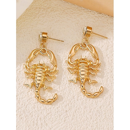  Halloween-oorbellen in de vorm van een schorpioen voor dames, in punkrockstijl, ideaal voor feestkostuums en edgy looks