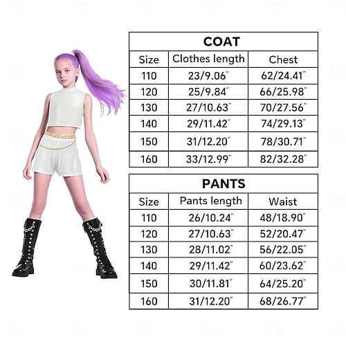  Inspirert av koreansk idol Popstjerne Kostume Fancy dress Virtuelt idol for Jente Barn Halloween Karneval Ytelse Comic Con Anime-messe