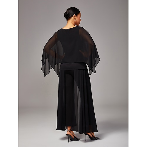  Per donna Lunghezza intera Elegante Casual Quotidiano Nero Estate Primavera & Autunno S M L