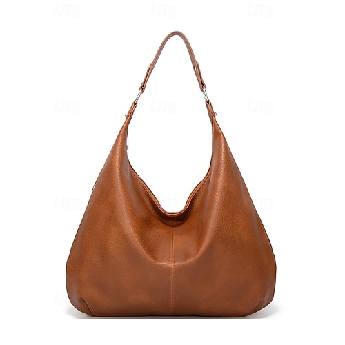 női nagyméretű válltáska – puha, cipzáras, oldalsó zsebbel és állítható pánttal, minimalista, lezser stílus munkába, utazáshoz, vásárláshoz és mindennapi használatra.