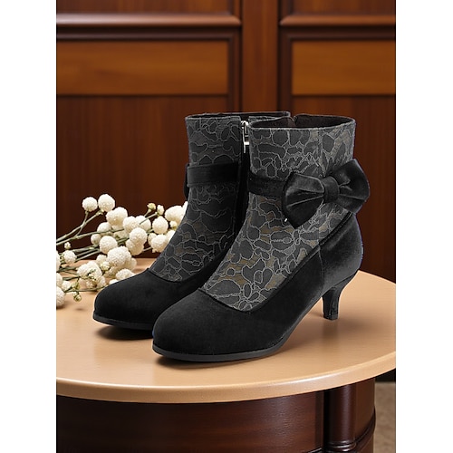  Dámské modré sametové kotníkové boty s mašlí - edvardovské vintage krajkové boty z roku 1900 pro viktoriánské večírky, retro akce nebo elegantní každodenní outfity
