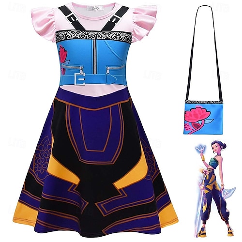  Lovci démonů z K-Popu Modla Zoey Huntrix Šaty Virtuální idol Filmové kostýmy for Dívčí Dětské předvečer Všech svatých Karneval Výkon Comic Con Výstava anime