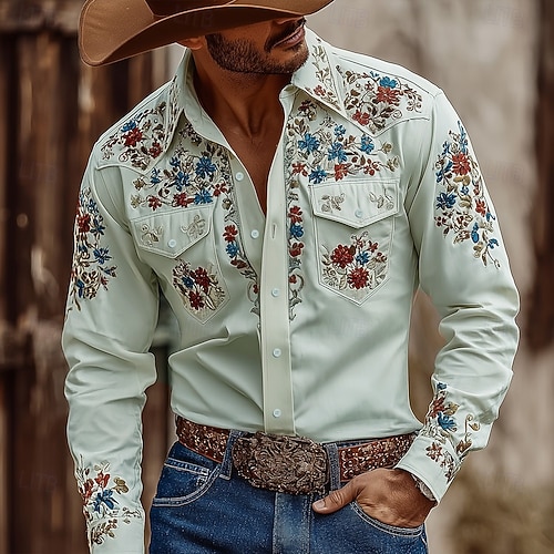 Costume de performance à manches longues pour homme, chemise à écailles avec manches longues et col, fête disco des années 70