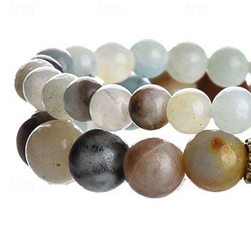  Women's Bead Bracelet Fancy Tree of Life Fashion Bohemian Stone Bracelet Jewelry Blue For Gift Daily Holiday