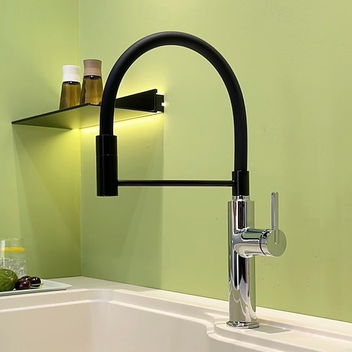 Robinet De Lavabo Rétractable En Cuivre Noir/chroé/nickel Brossé Pour Salle De Bains