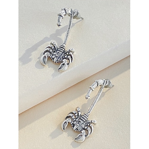  Halloween-oorbellen in de vorm van een schorpioen voor dames, in punkrockstijl, ideaal voor feestkostuums en edgy looks