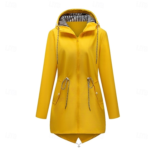 Yellow Lazada Winter Coat Runaway Wool Coat, Yellow
