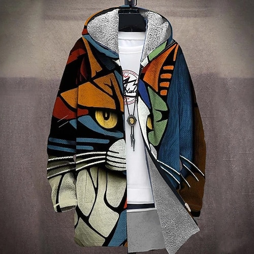 Herren Winterjacke Von Generisch - Modischer Trenchcoat Mit Reißverschluss