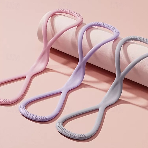  3pcs Figure 8 Exercise Resistance Bands with Handles for Women Men Arms Shoulders Back Legs Keep Shaped, Full Body Fitness Workout Yoga Pulling Rope for Home Gym, 15/25/35 Lbs Elastic Set