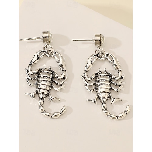  Halloween-oorbellen in de vorm van een schorpioen voor dames, in punkrockstijl, ideaal voor feestkostuums en edgy looks