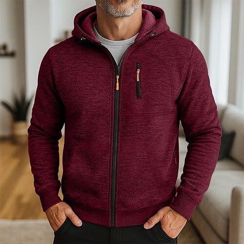 Hombre Sudadera Sudadera Con Capucha Azul vaquero Negro Verde