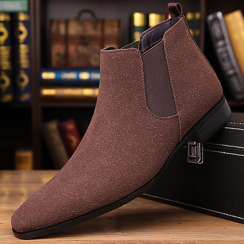 mens beige dress boots Aurélien main image 0
