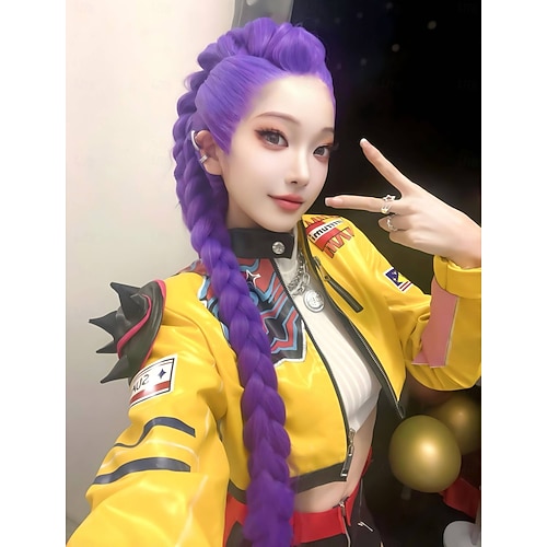  Rumi Cosplay Perücke Anime Zoey Mira Kostüm Perücken lange glatte Haare für Frauen Halloween Zubehör Requisiten