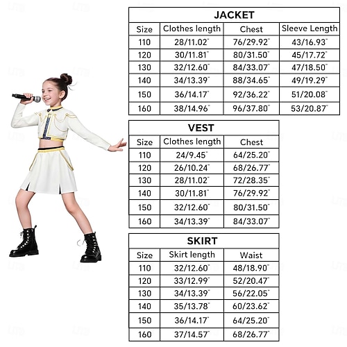  Inspirert av koreansk idol Popstjerne Kostume Fancy dress Virtuelt idol for Jente Barn Halloween Karneval Ytelse Comic Con Anime-messe