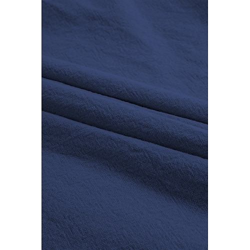  Homme Chemise Chemise en lin Chemise Décontractée Chemise en coton Uni Vacances Rue Noir Blanche Rose Claire Bleu Manche Courte Col Rabattu Été Vêtement Tenue Boutonné