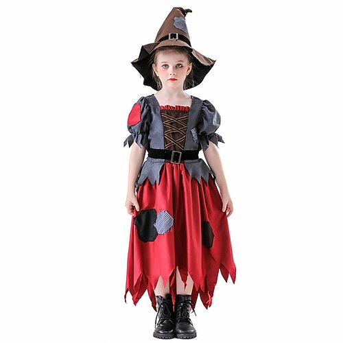 Cosplay Halloween Mascherata Halloween Bambini Ragazze Halloween Giornata universale dell'infanzia Performance Halloween Costumi di Halloween facili V