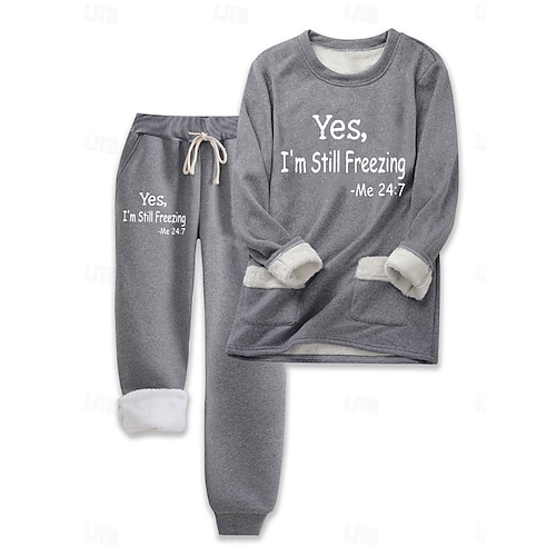  Damen Täglich Pullover Langarm Rundhalsausschnitt Rundhals Grafik Buchstabe Kordelzug Druck Lässig Schwarz Rosa Blau Herbst Normale Passform