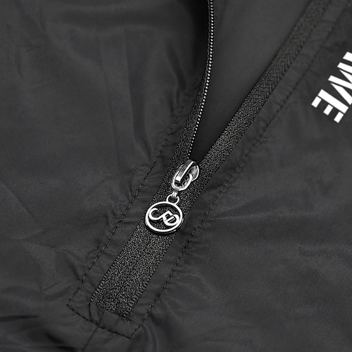 WOSAWE Men's Cycling Jacket Windbreaker Waterproof Rain Jacket Reflective Running Jackets Bike Hooded Packable Raincoat Top Lightweight Breathable Ultraviolet Resistant Fluorescent Mountain Bike Golf