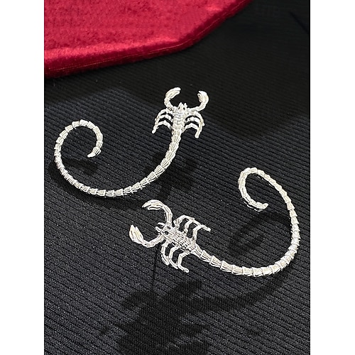  Halloween-oorbellen in de vorm van een schorpioen voor dames, in punkrockstijl, ideaal voor feestkostuums en edgy looks