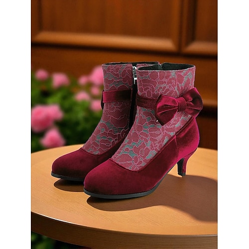  Dámské modré sametové kotníkové boty s mašlí - edvardovské vintage krajkové boty z roku 1900 pro viktoriánské večírky, retro akce nebo elegantní každodenní outfity