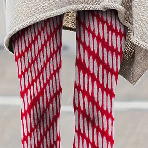  Per donna Pantaloni Leggings Streetwear Casual Lunghezza intera Vita Alta Geometrico Elastico in vita Stampato Traspirabilità Confortevole Elasticizzato Vacanza Streetwear Abbigliamento quotidiano