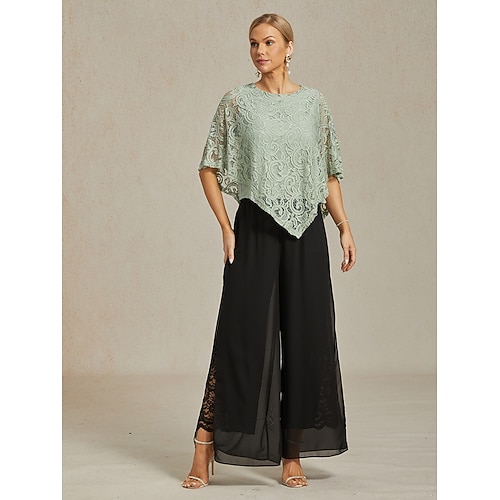  Damskie Spodnie szerokie nogawki Typu Chino Elegancja Urlop Moda Pełna długość Wysoka talia Jednokolorowe Elastyczny Ślub Urlop Impreza / bankiet Czarny Lato Wiosna Jesień Luźna