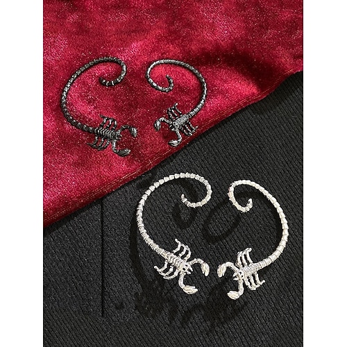  Halloween-oorbellen in de vorm van een schorpioen voor dames, in punkrockstijl, ideaal voor feestkostuums en edgy looks