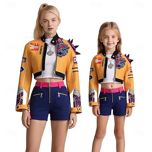  Koreaans idool geïnspireerd Popster Cosplay kostuum Groepskostuum Feestkleding Film cosplay for Dames Voor meisjes Kinderen Volwassenen Halloween Carnaval Prestatie Strip Con Anime Expo