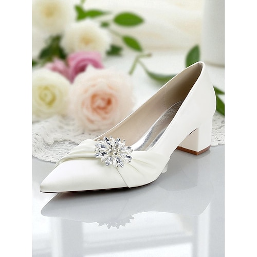 champagne shoes with ivory wedding dress Bridesmaid Heels for Women – Pointed Toe Low Block Heel Rhinestone Detail, Elegant Pumps for Bridal Party 2026 Lace size:38 layered prom dresses Matte Satin Cowl Neck * Brides and weddings